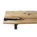 Maxima House Solid Wood Dining Table with Metal Legs Urban-Bl - Bed & Sofa Hub