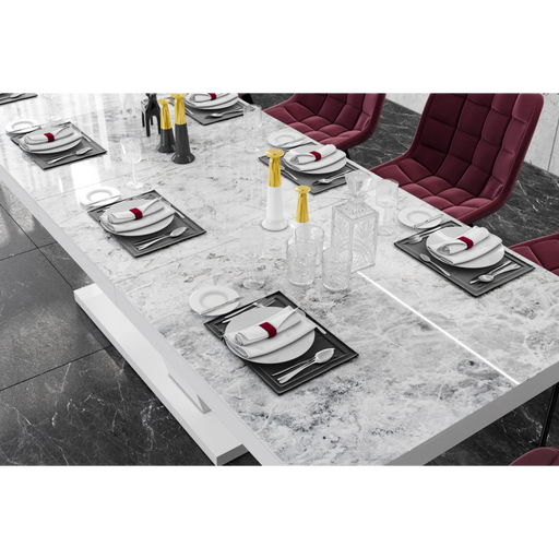 Maxima House Extendable Dining Table Xenna for Up to 10 People - Bed & Sofa Hub