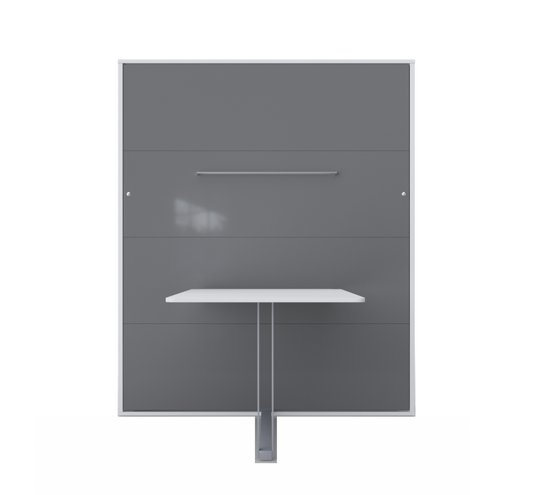 Maxima House Murphy bed with Desk European FULL XL with mattress Invento IN-01WTAB - Bed & Sofa Hub