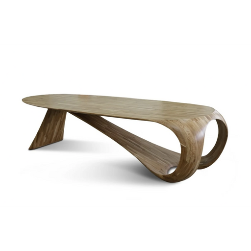 Maxima House GANZA Oak wood Dining Table - Bed & Sofa Hub