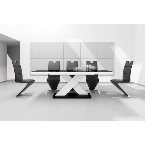 Maxima House Xena Dining Set with 6 Chairs - Bed & Sofa Hub
