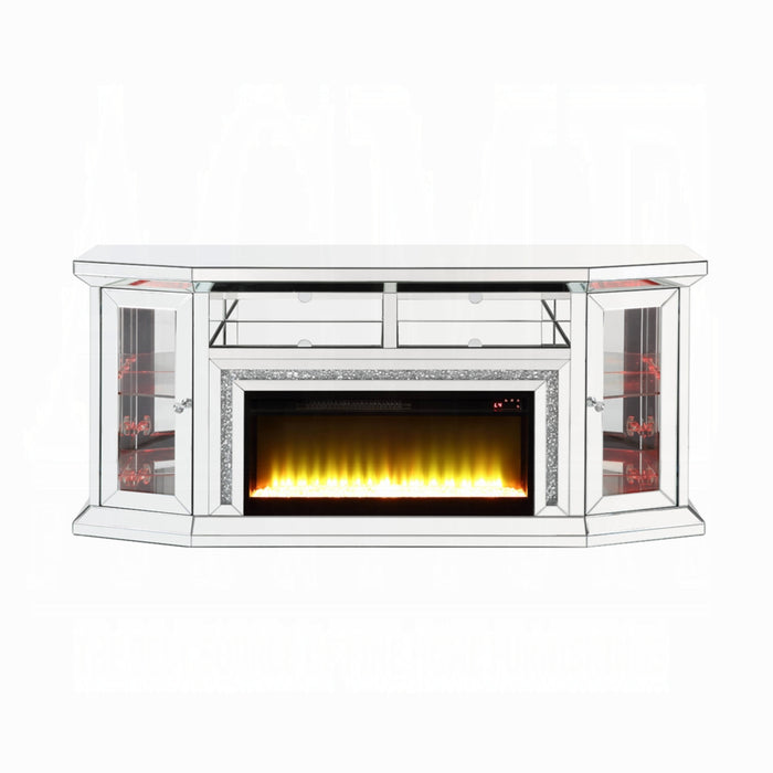 ACME Noralie Tv Stand W/Fireplace & Led - Bed & Sofa Hub