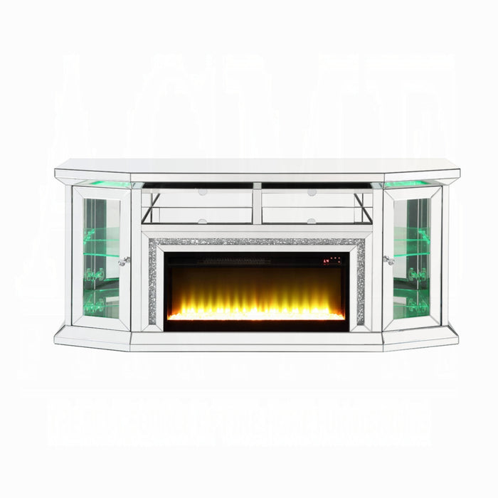 ACME Noralie Tv Stand W/Fireplace & Led - Bed & Sofa Hub