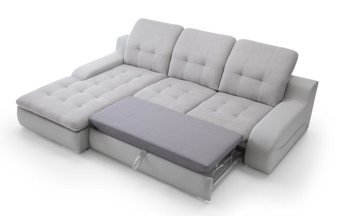 Maxima House Sectional Sleeper Sofa BAVERO with storage BEN051 - Bed & Sofa Hub