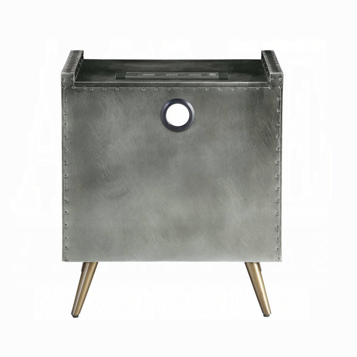 ACME Doris Nightstand W/USB & Electric Lock - Bed & Sofa Hub