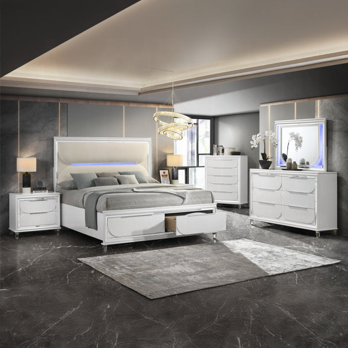 ACME Tarian EK Bed W/Led & Storage - Bed & Sofa Hub