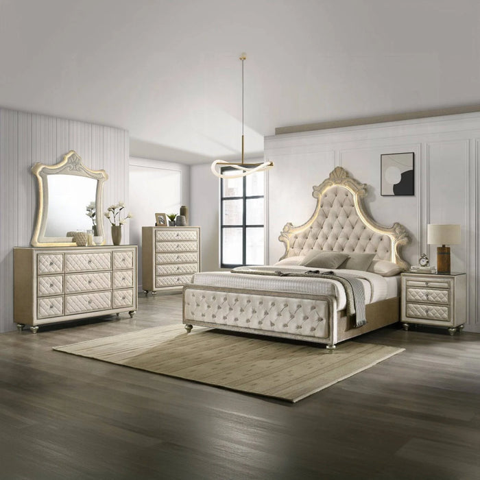 ACME Lucienne Queen Bed W/LED - Bed & Sofa Hub