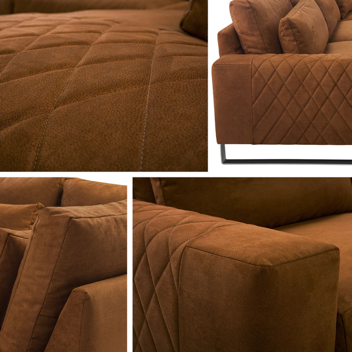 Maxima House FLORA Sectional Sofa MIR046 - Bed & Sofa Hub