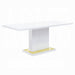 ACME Gaines Dining Table W/Pedestal Base - Bed & Sofa Hub
