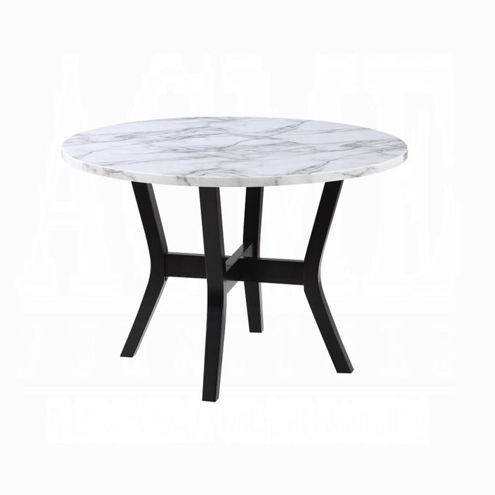 ACME Kusa 5PC Pack Dining Set W/Engineering Stone Top - Bed & Sofa Hub