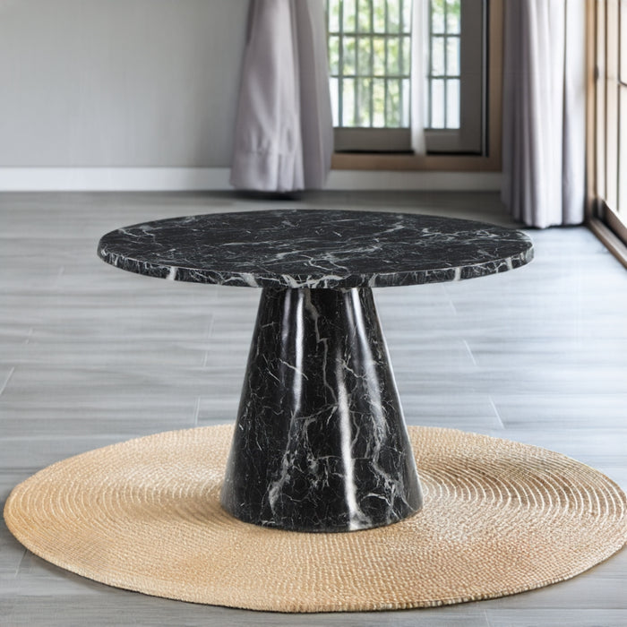 ACME Hollis Dining Table W/Engineered Stone Top - Bed & Sofa Hub