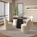 ACME Hollis Dining Table W/Engineered Stone Top - Bed & Sofa Hub
