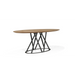 Maxima House Veneer Oak Dining Table Alissa for Up to 8 People - Bed & Sofa Hub