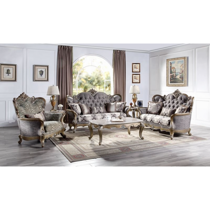 ACME Elozzol Loveseat W/3 Pillows - Bed & Sofa Hub
