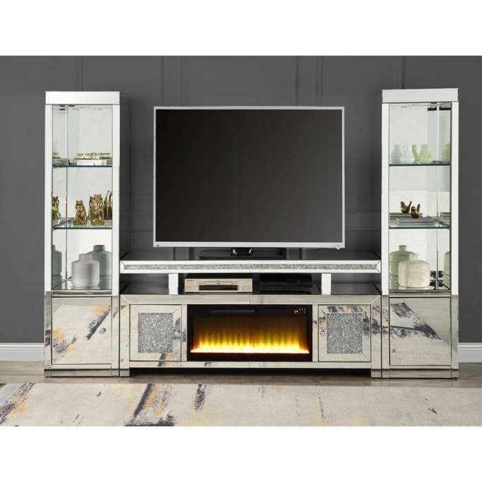 ACME Noralie Tv Stand W/Fireplace - Bed & Sofa Hub