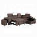 ACME Acoose Sectional Sofa W/Sleeper - Bed & Sofa Hub