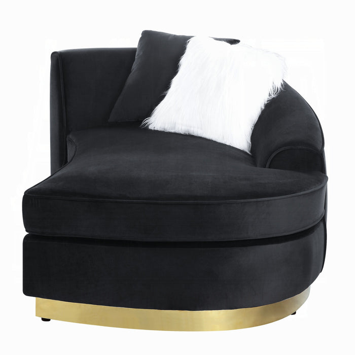 ACME Achelle Chaise W/2 Pillows - Bed & Sofa Hub