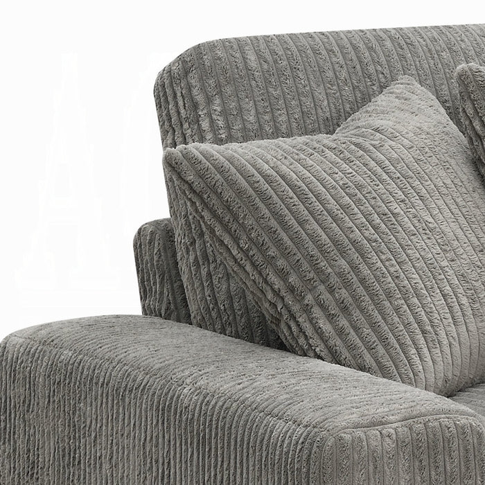 ACME Tavia Reversible Sectional Sofa W/6 Pillows - Bed & Sofa Hub