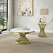 ACME Fallon End Table W/Engineered Stone Top - Bed & Sofa Hub
