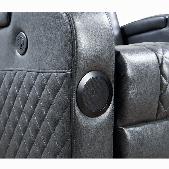 ACME Alair Power Motion Recliner W/Bluetooth, Wireless Charger & Cupholder - Bed & Sofa Hub