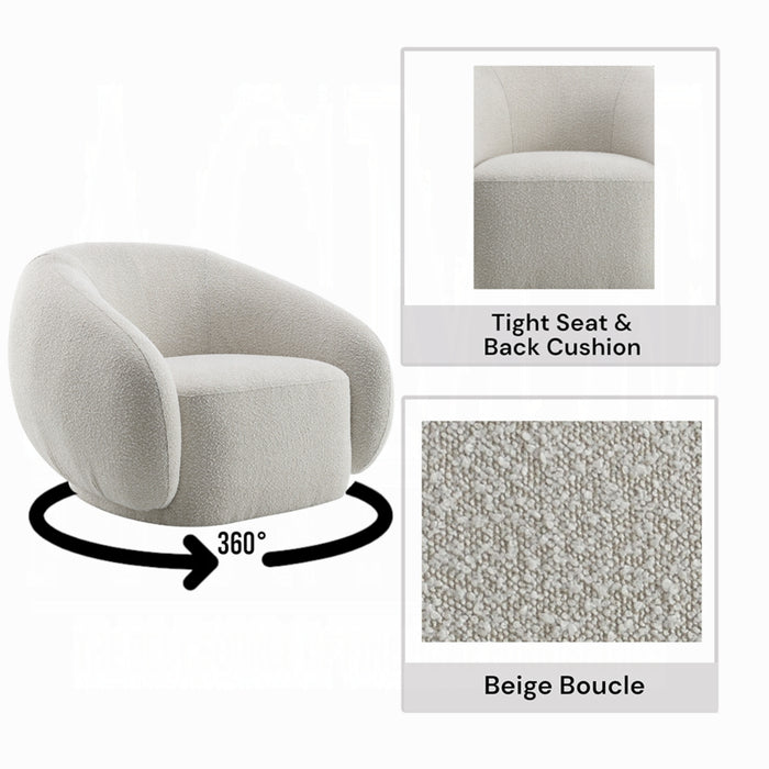 ACME Isabel Chair W/Swivel - Bed & Sofa Hub