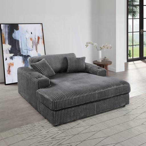 ACME Hilde Chaise w/2 Pillows - Bed & Sofa Hub