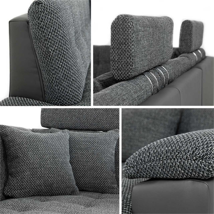 Maxima House Sectional Sleeper Sofa LINDA with storage MIR010L - Bed & Sofa Hub
