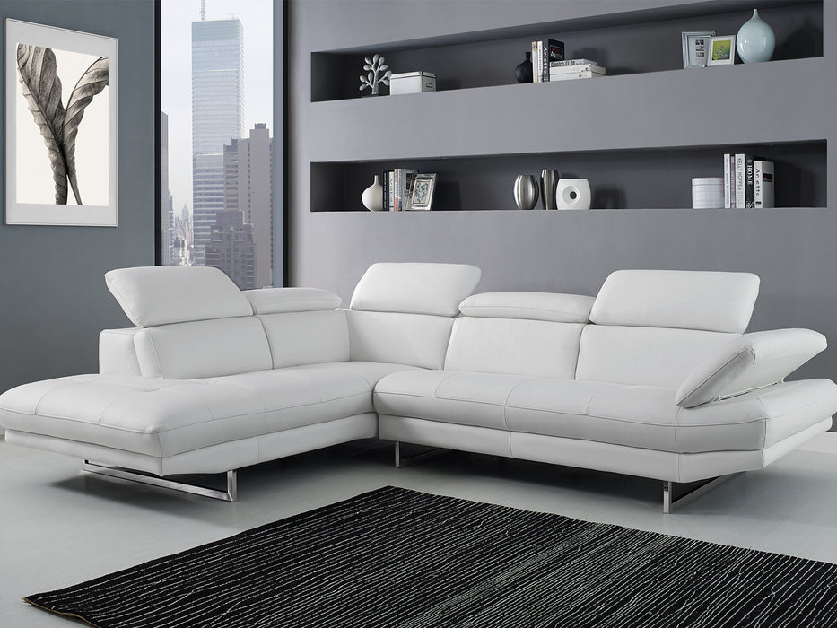 Whiteline Modern Living Pandora Sectional SL1351L-DGRY - Bed & Sofa Hub