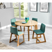 Maxima House 5 Pcs. Wooden Dining Set Scandi - Bed & Sofa Hub