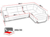 Maxima House Sectional Sleeper Sofa AMBROSE Faux leather with storage MIR044 - Bed & Sofa Hub