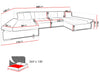 Maxima House Sectional Sleeper Sofa LIA U-Shape with storage, Universal Corner MIR001 - Bed & Sofa Hub
